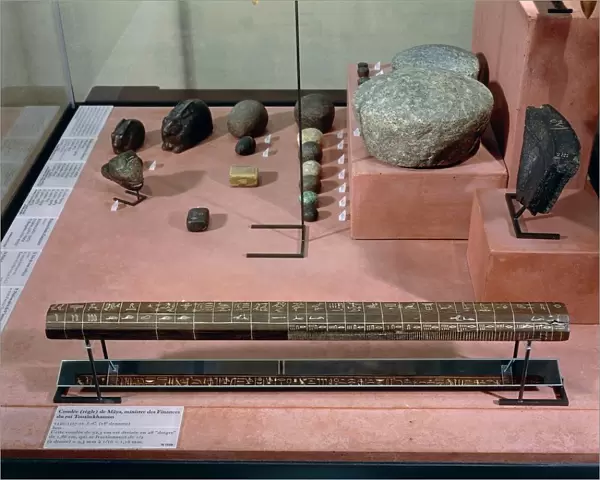Wood cubit rod (rule) of Maya, royal treasurer of Tutankhamen
