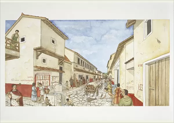 Ancient Rome, Pompeii, illustration