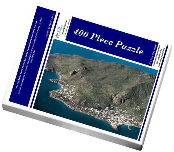 Italy, Sicily Region, Aeolian islands (Lipari Islands), Panarea Island and San Pietro, aerial view