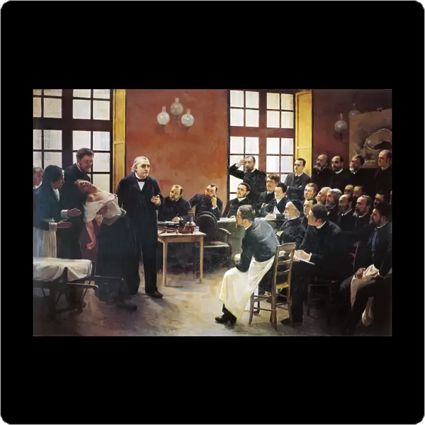 Charcot lectures at La Salpetriere by Pierre-Andre Brouillet (1857-1914)