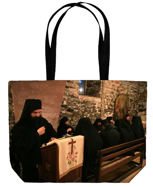 Koutloumoussiou monastery dining hall on Mount Athos
