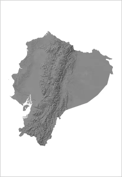 Ecuador, Relief Map