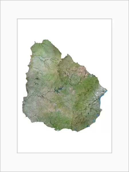 Uruguay, Satellite Image