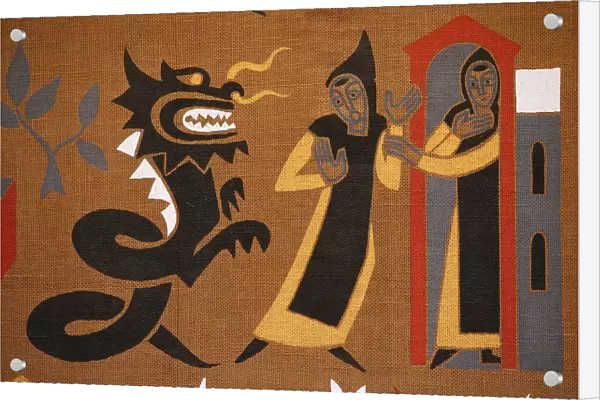 Tapestry in Saint-Pierre of Solesmes abbey