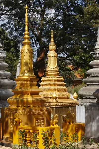 Stupa in a buddhist pagoda
