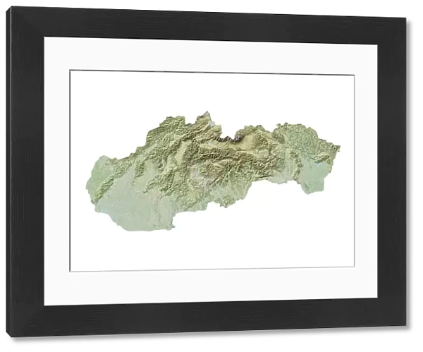 Slovakia, Relief Map