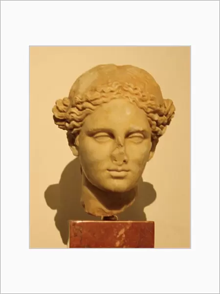 Greek female bust, circa 3-5th Century BC