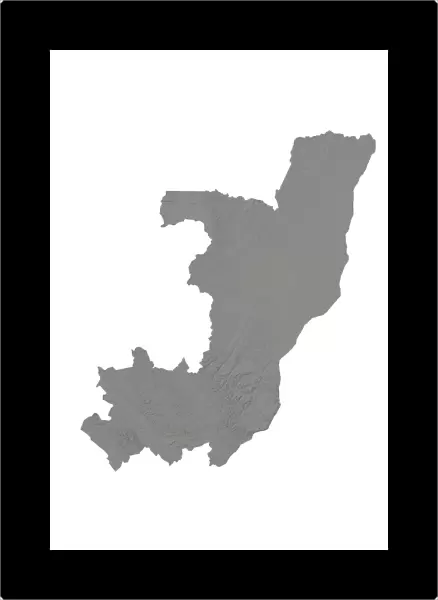 Republic of Congo, Relief Map