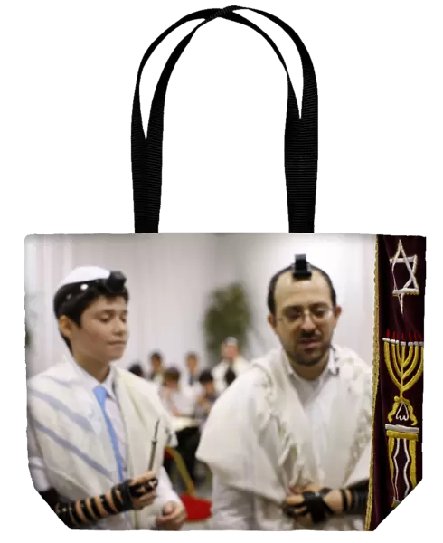 Bar Mitsvah in a synagogue