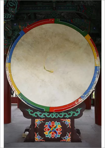 Buddhist temple drum