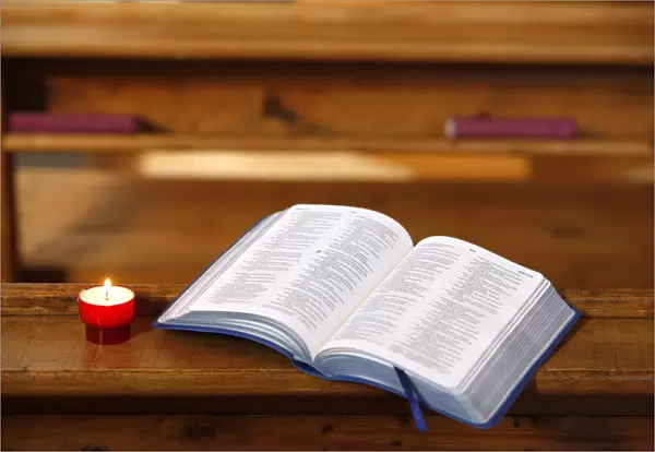 Bible and candle