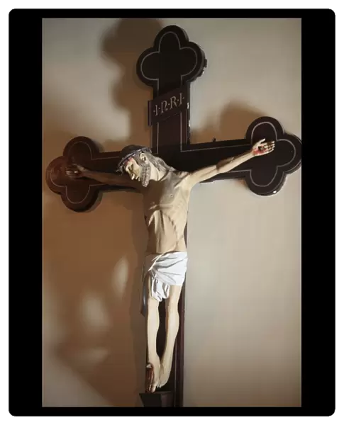 Spanish crucifix in Sainte-Marie des Batignolles church