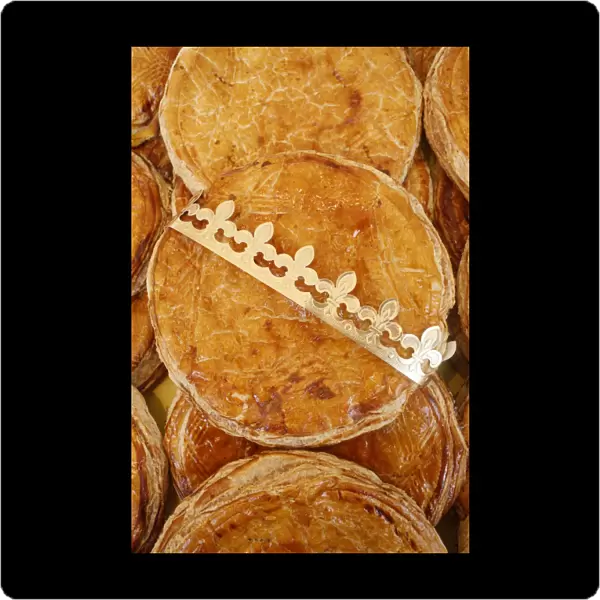 French galette des rois pastry eaten on Epiphany day