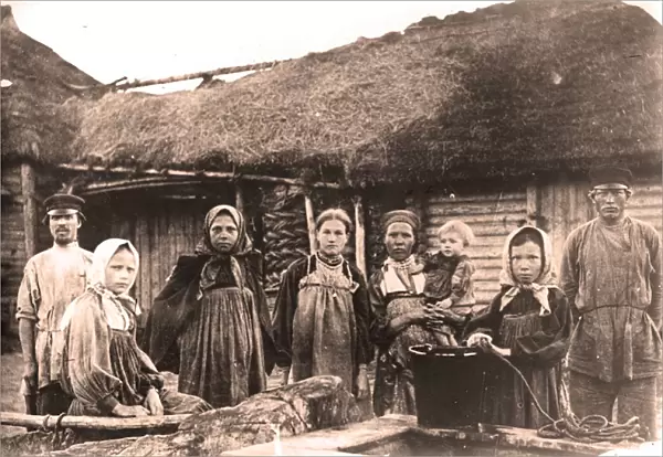 Russian Peasant at farm house, 1910