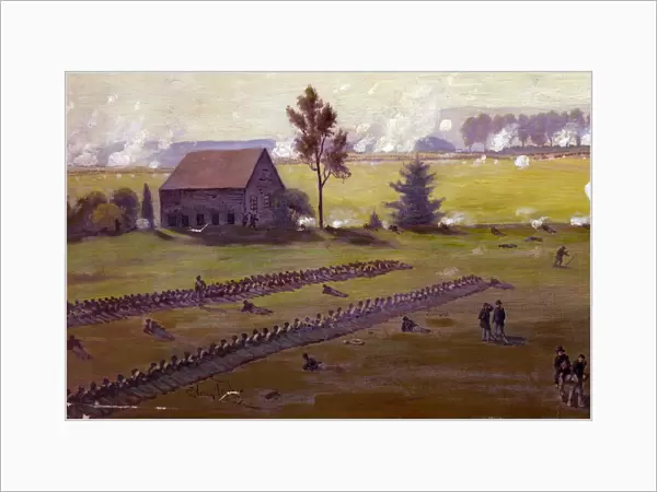 Illustration of Battle of Gettysburg, 1895