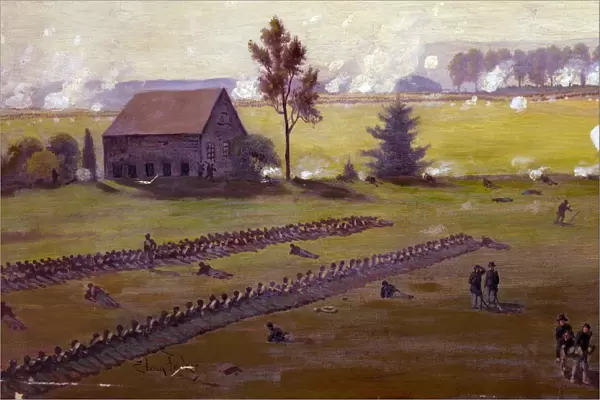 Illustration of Battle of Gettysburg, 1895