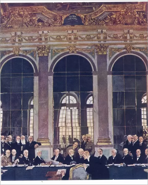World War I: Signing Treaty of Versailles