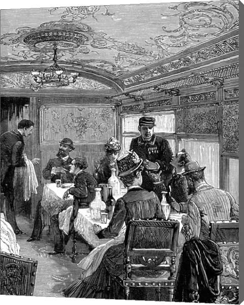 Dining car on Orient Express