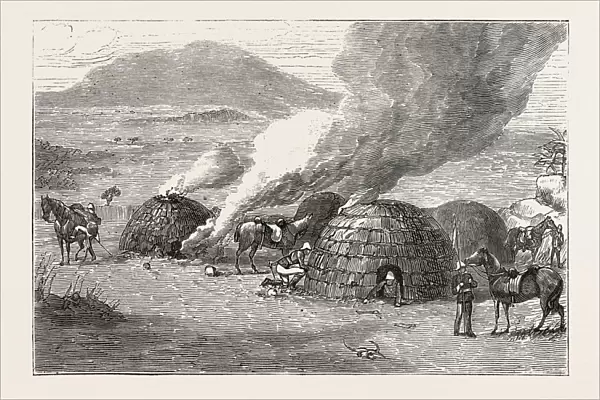Lancers Burning Zulu Kraals