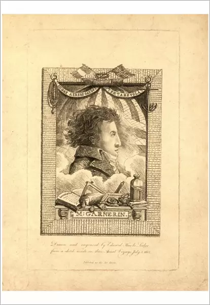 M. Garnerin Drawn And Engraved By Edward Hawke-locker