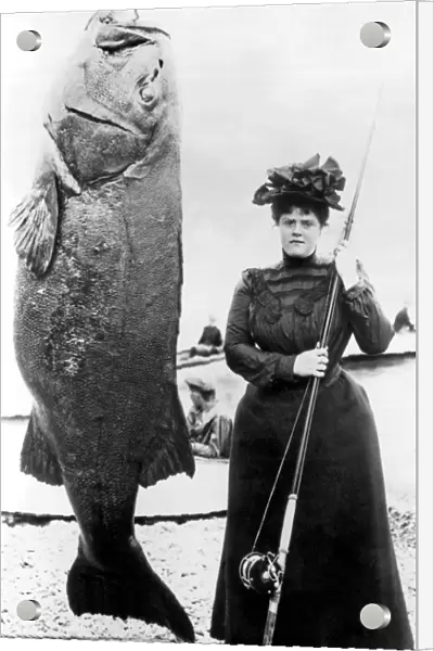 Victorian Woman With Her Bass