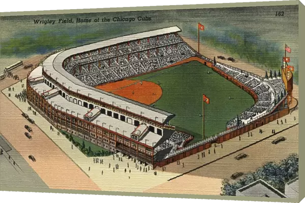Wrigley Field. ca. 1939, Chicago, Illinois, USA, Wrigley Field, Home of the Chicago Cubs