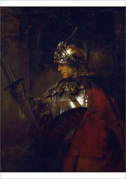 A Man in Armour, 1655. Oil on canvas. Rembrandt van Rijn (1606- 1669 ) Dutch painter