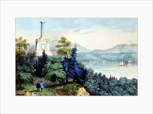 The tomb of Kosciusko at West Point. Currier & Ives print (between 1856 and 1907)