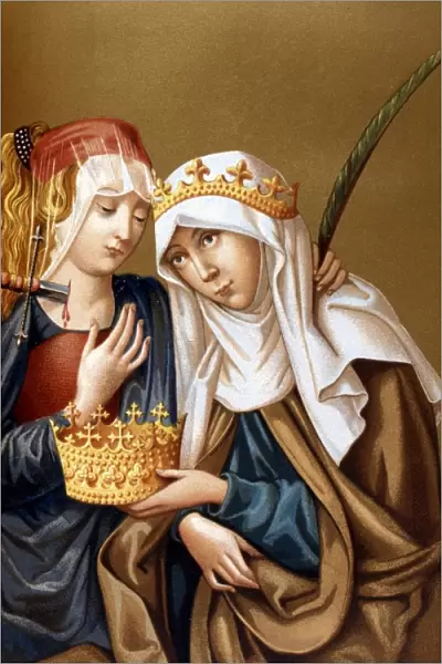 St Elizabeth of Hungary (1207-1231) daughter of Andras II of Hungary, wife of Louis