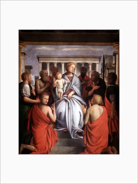 Madonna. Bartolommeo Suardi Bramantino (c1450-1536) Italian painter, Lombard school