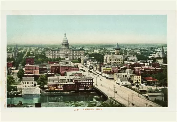 Lansing, Michigan Postcard. ca. 1900, Lansing, Michigan Postcard