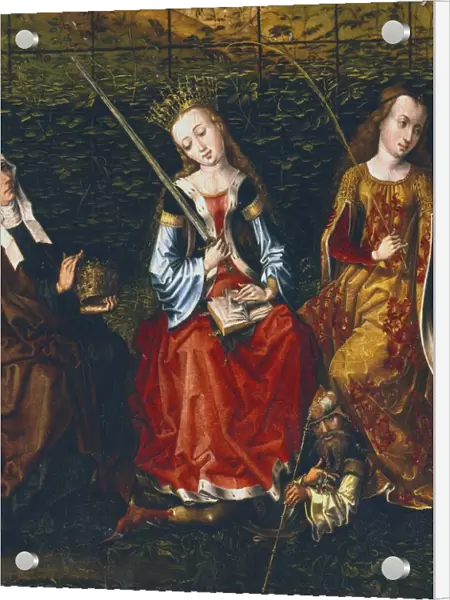 Master of view of Sainte Gudule (15th century). St Elizabeth of Hungary (1207-31)