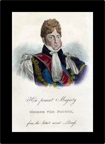George IV (1762-1830) King of Great Britain and Ireland from 1820. Portrait