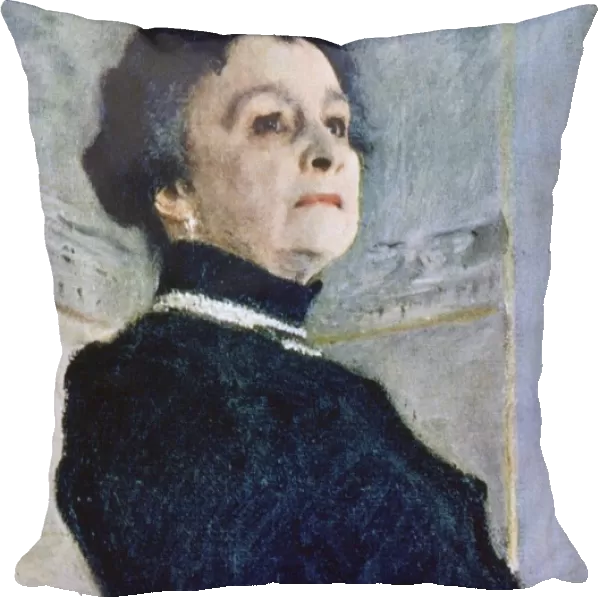 Actress Maria Yermolova (1853-1928), 1905, detail. Portrait by Valentin Serov