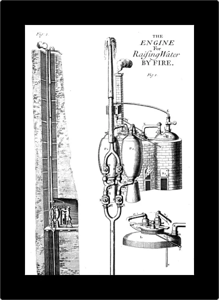 Thomas Saverys steam pump or The Miners Friend (1702). From John