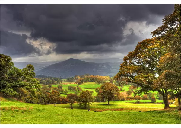 Countryside scene near Sawry, Lakes district, Cumbria, England, United Kingdom