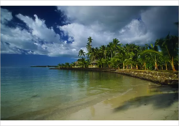 Coastal resort on The Island of Upolu, Western Samoa