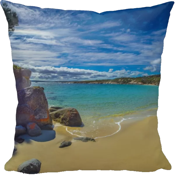 All-ports beach on the Western coastline of Flinders Island, Bass Strait, Tasmania