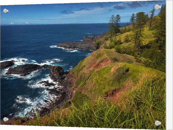 The coastline at Point Blackbourne on Norfolk Island