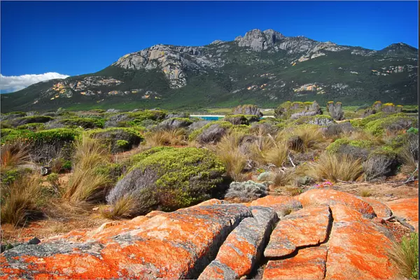 A view to Mount Strzelecki, Flinders Island, Tasmania