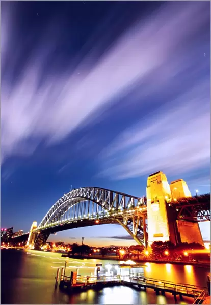 Sydney Harbor Bridge at night