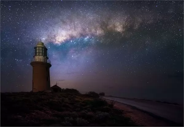 Milky way over Lighthouse