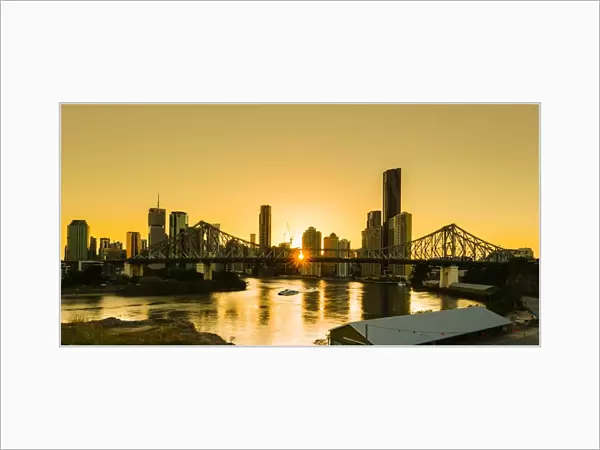 Sunset silhouette in Brisbane, QLD, Australia