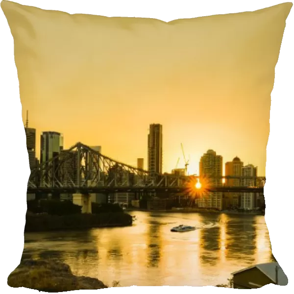 Sunset silhouette in Brisbane, QLD, Australia