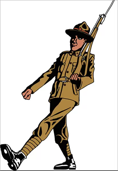 Anzac Soldier Ilustration