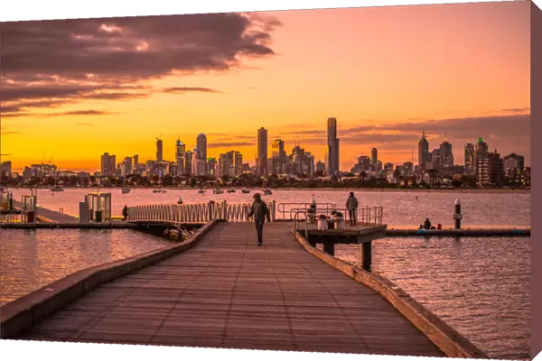Beautiful twilight, Melbourne, Australia