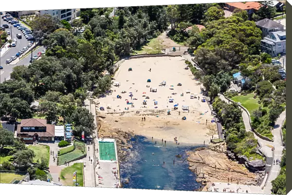 Clovelly. Aerial view of Clovelly Beach, Sydney, NSW