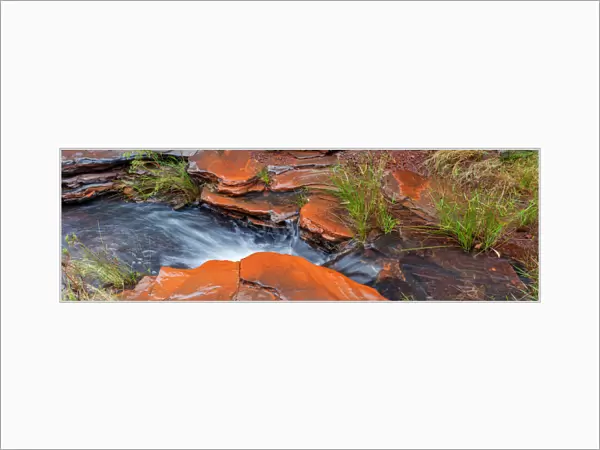 A river running through a gorge in Karijini National Park Western Australia