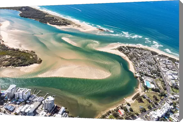 Aerial of the Sunshine Coast - Maroochydore