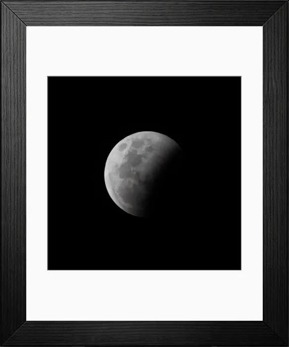 Framed Print : Partial Lunar Eclipse Print - Brisbane Australia May 26 2021 Framed Print : Partial Lunar Eclipse Print - Brisbane Australia May 26 2021